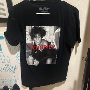 Black Whitney Houston Tee